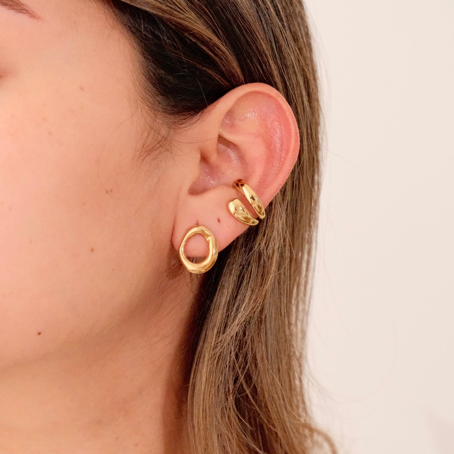 Earcuff Halo Dorado