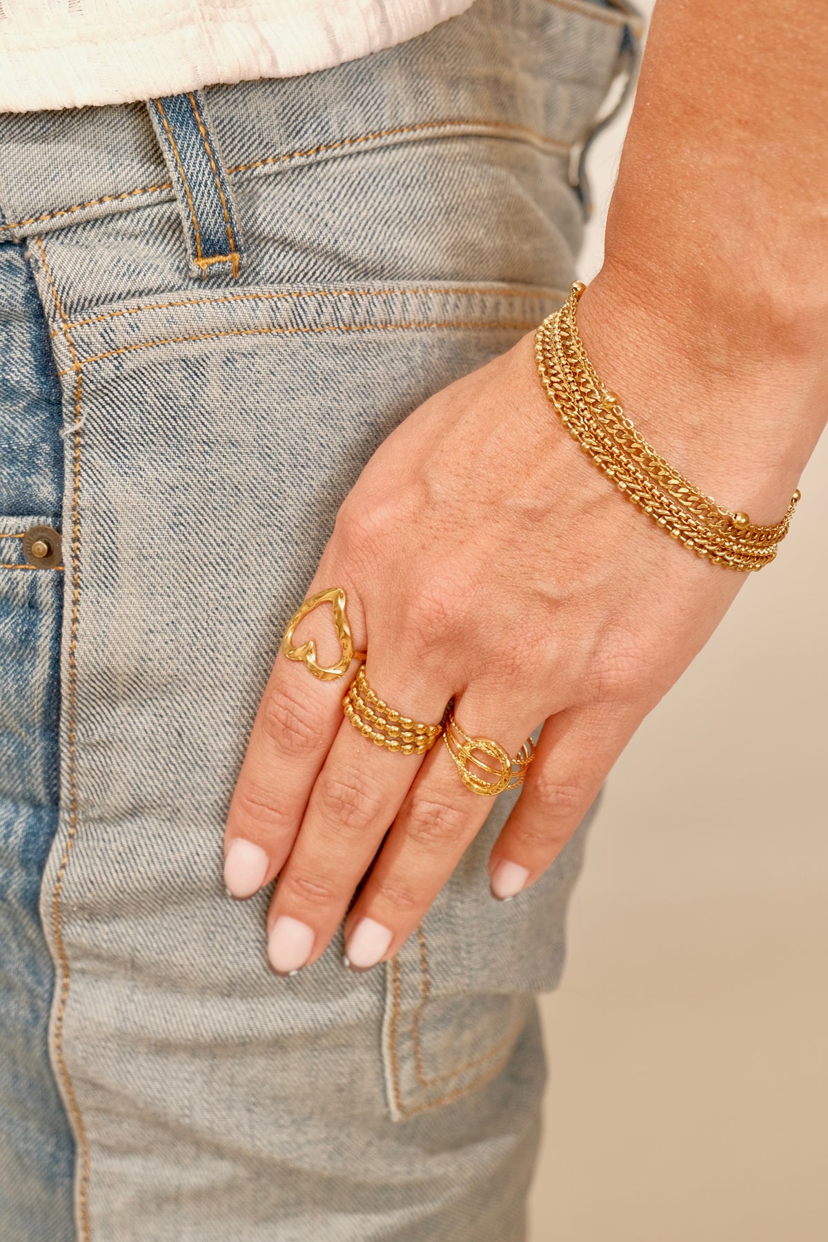 Anillo Punto Tres lineas- Ulalá