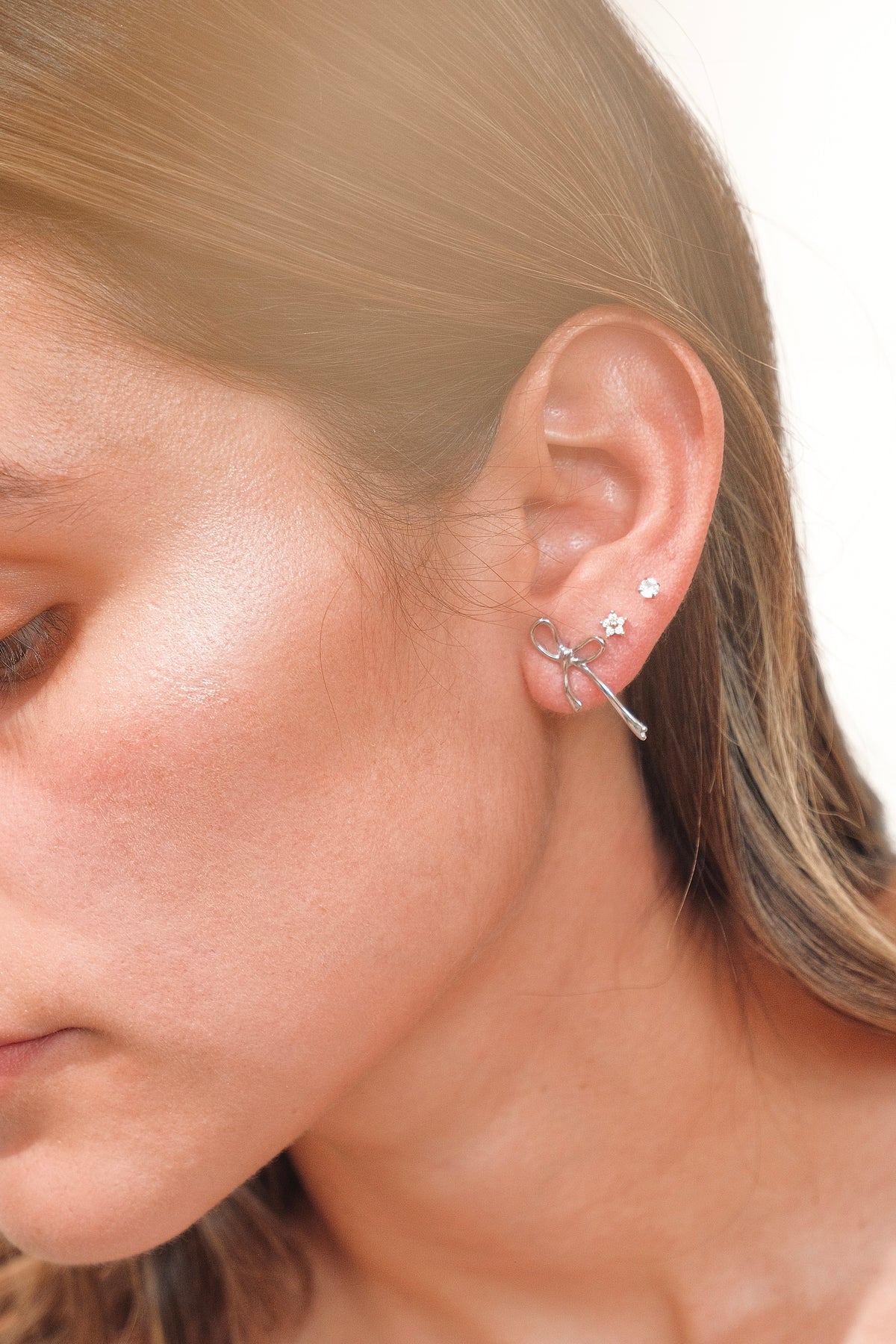 Aretes Bijou Plateados - Ulalá