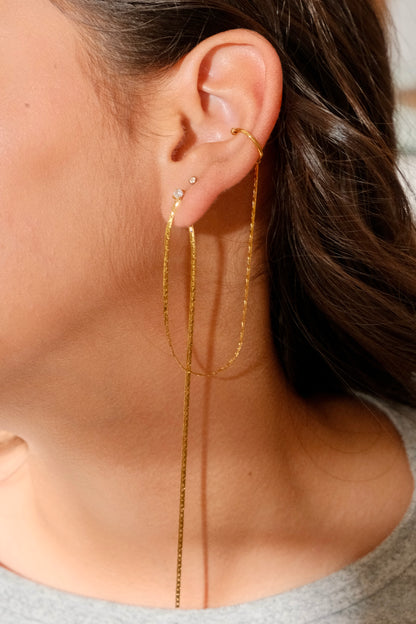 Solitario arete + earcuff - Solmare