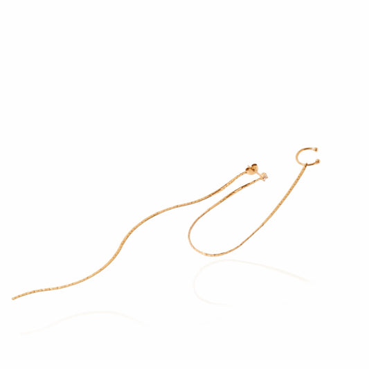 Solitario arete + earcuff - Solmare