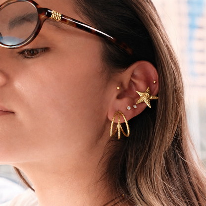 Earcuff Estrellas Gold
