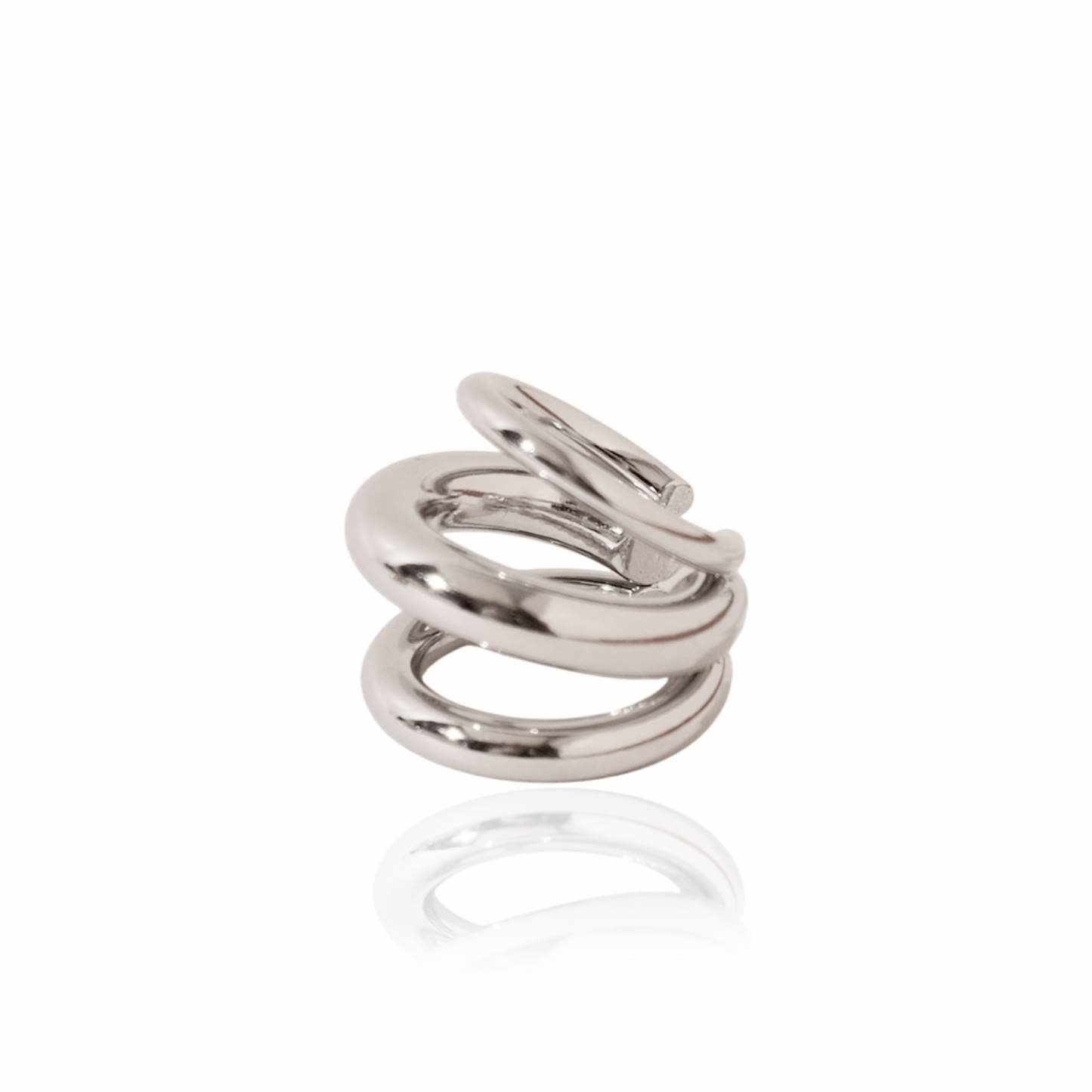Earcuff Palermo Plateado -Solmare