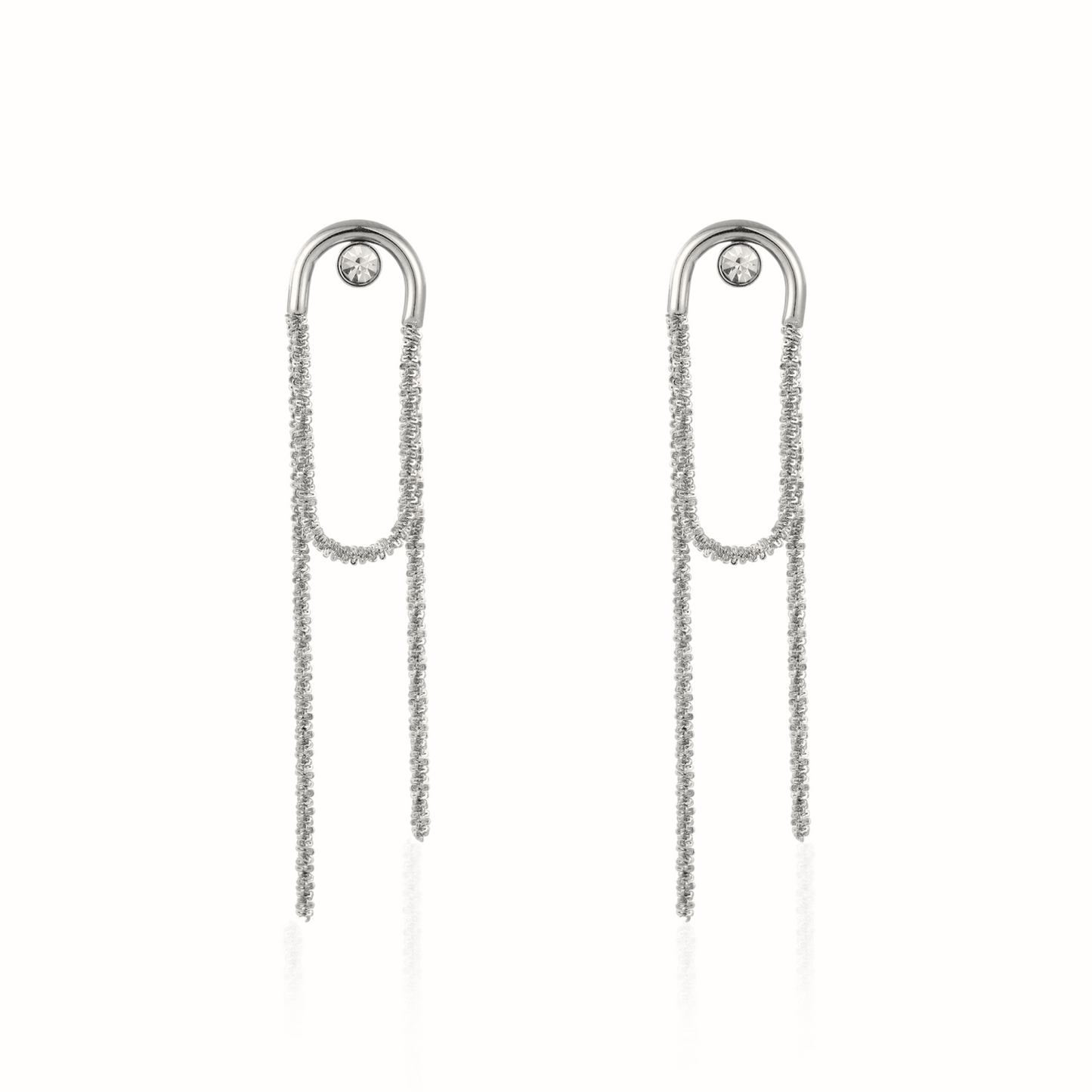 Aretes Lumi Plateados-Solmare