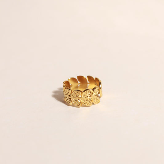 Anillo Hojas Gold