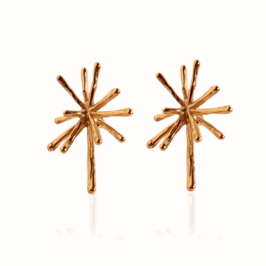 Aretes Destello Dorados - Con Tempo