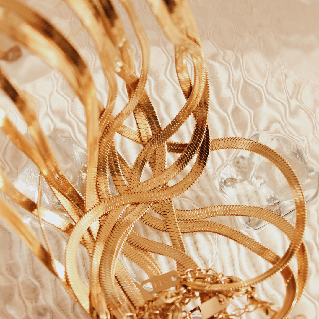 Cadena Plana Gold